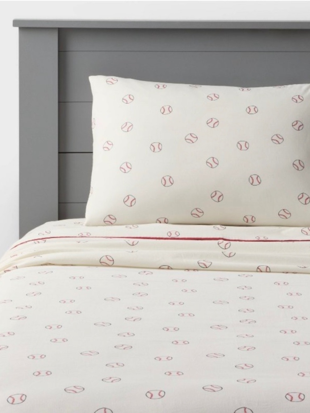 TWIN Baseball Kids' Cotton Sheet Set - Pillowfort
